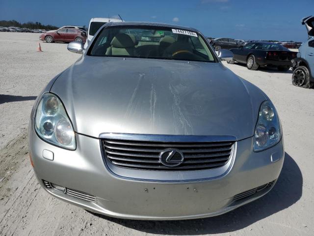 JTHFN48Y140052660 - 2004 LEXUS SC 430 SILVER photo 5