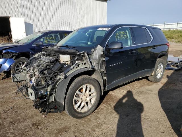 1GNEVFKW5LJ154267 - 2020 CHEVROLET TRAVERSE LS BLACK photo 1