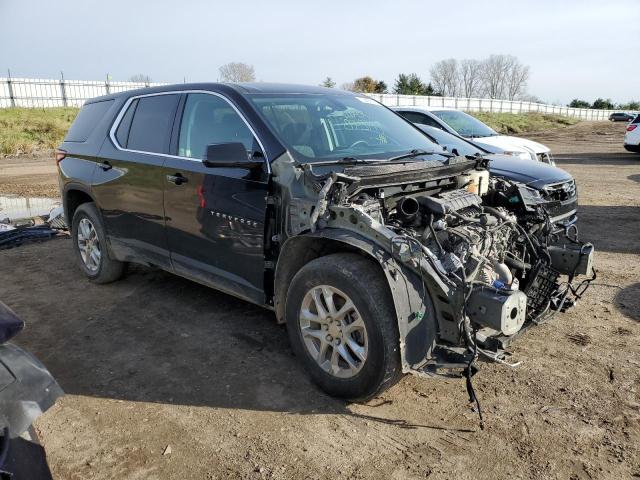 1GNEVFKW5LJ154267 - 2020 CHEVROLET TRAVERSE LS BLACK photo 4