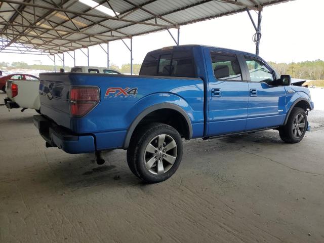 1FTFW1ET6CKE36684 - 2012 FORD F150 SUPERCREW BLUE photo 3