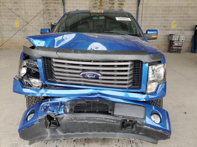 1FTFW1ET6CKE36684 - 2012 FORD F150 SUPERCREW BLUE photo 5