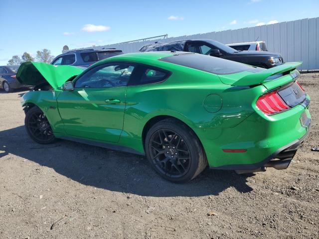 1FA6P8CF1K5101581 - 2019 FORD MUSTANG GT GREEN photo 2