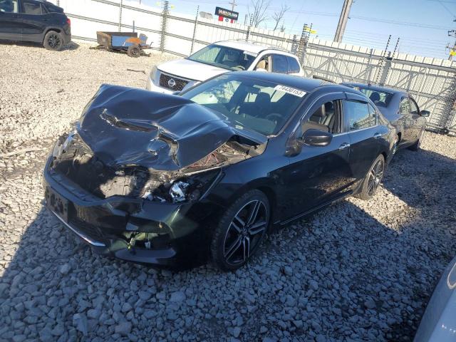 1HGCR2E54GA051543 - 2016 HONDA ACCORD SPORT Negro foto 1