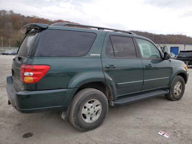 5TDBT48AX1S020226 - 2001 TOYOTA SEQUOIA LIMITED GREEN photo 3