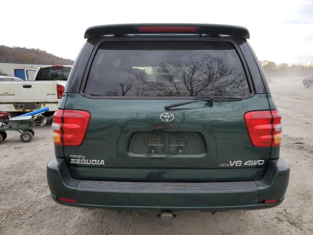 5TDBT48AX1S020226 - 2001 TOYOTA SEQUOIA LIMITED GREEN photo 6