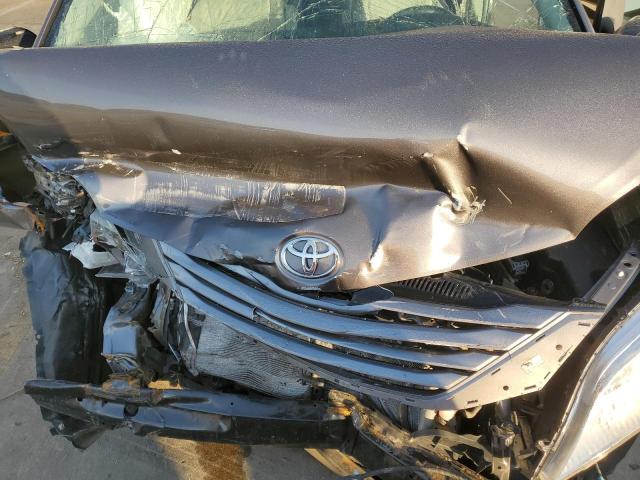 5TDYK3DC7FS549431 - 2015 TOYOTA SIENNA XLE BLACK photo 12