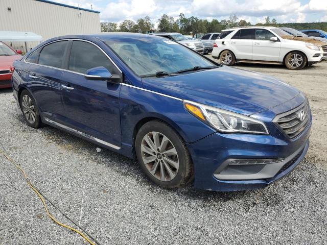 5NPE34AF5GH424701 - 2016 HYUNDAI SONATA SPORT BLUE photo 4