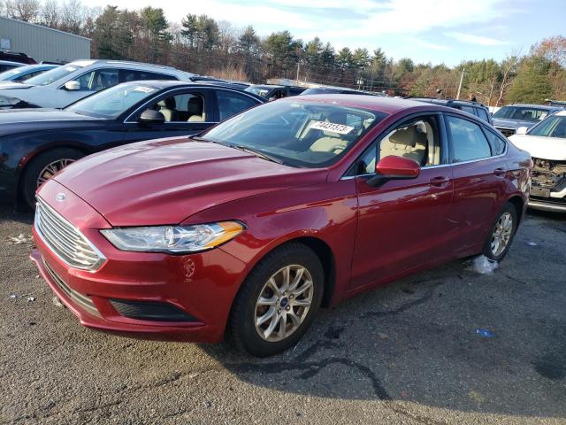 3FA6P0G79HR243204 - 2017 FORD FUSION S RED photo 1