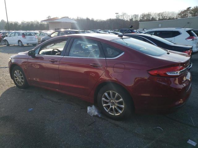 3FA6P0G79HR243204 - 2017 FORD FUSION S RED photo 2
