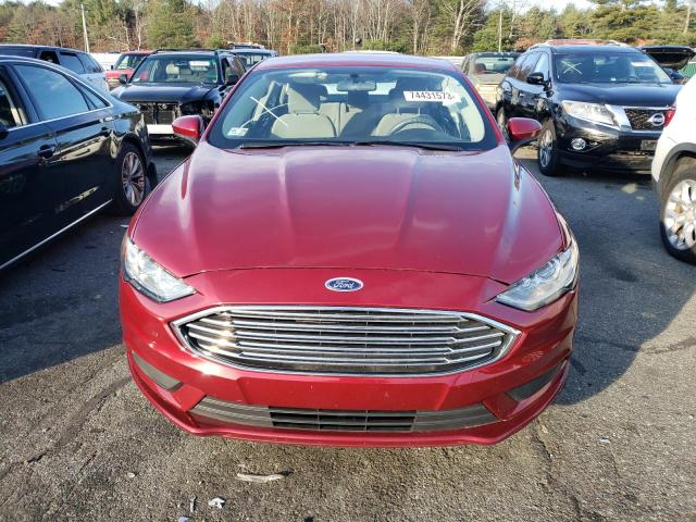 3FA6P0G79HR243204 - 2017 FORD FUSION S RED photo 5