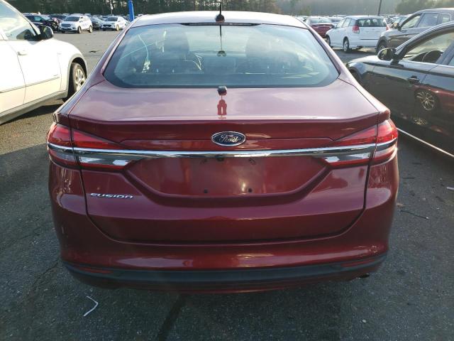3FA6P0G79HR243204 - 2017 FORD FUSION S RED photo 6