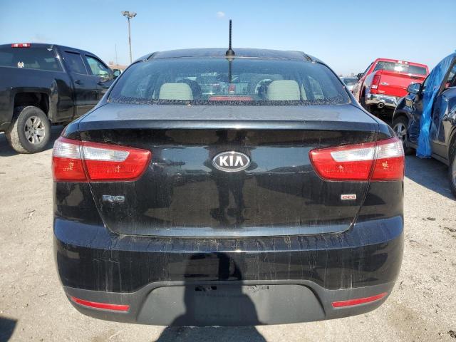 KNADM4A33F6426600 - 2015 KIA RIO LX BLACK photo 6