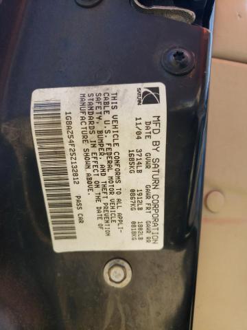 1G8AZ54F25Z132812 - 2005 SATURN ION LEVEL 2 蓝色 照片 12