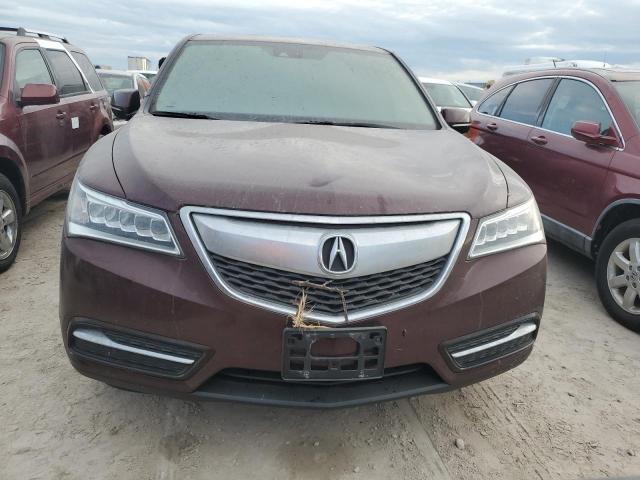 5FRYD4H44EB007806 - 2014 ACURA MDX TECHNOLOGY MAROON photo 5