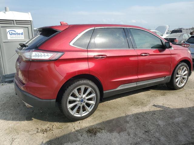 2FMPK3K88JBB56456 - 2018 FORD EDGE TITANIUM RED photo 3