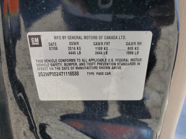 2G2WP552471116530 - 2007 PONTIAC GRAND PRIX 黑色 照片 12