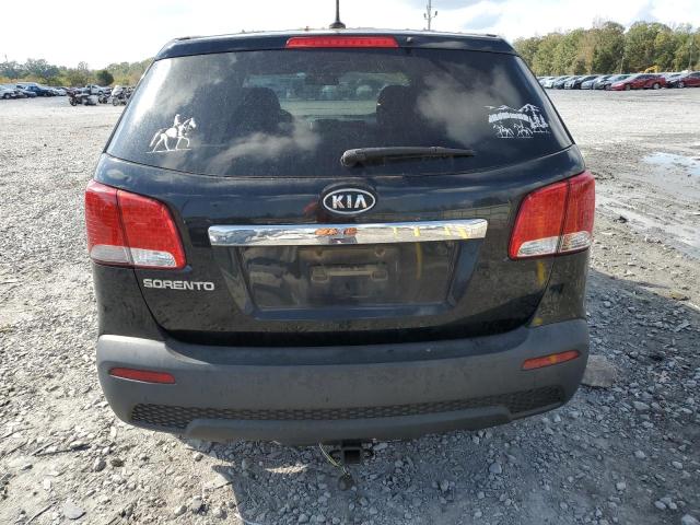 5XYKT3A13BG021172 - 2011 KIA SORENTO BASE BLACK photo 6