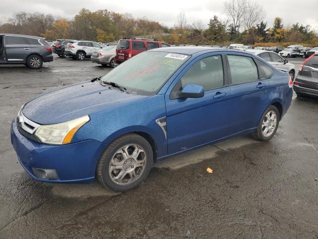 1FAHP35N08W233606 - 2008 FORD FOCUS SE BLUE photo 1