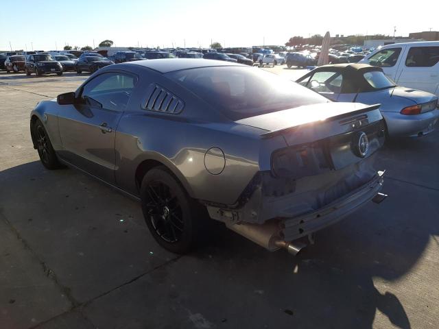 1ZVBP8AM4E5260056 - 2014 FORD MUSTANG GRAY photo 2