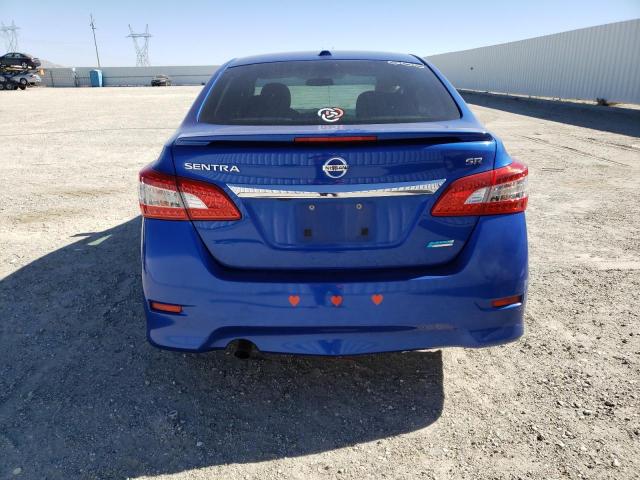 3N1AB7AP9DL702218 - 2013 NISSAN SENTRA S BLUE photo 6