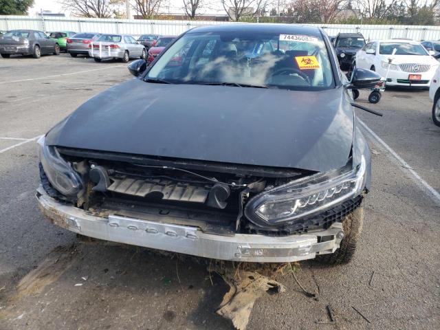 1HGCV2F5XKA012054 - 2019 HONDA ACCORD EXL GRAY photo 5