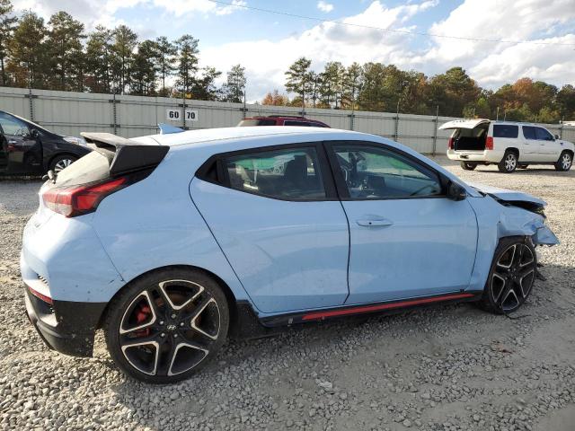 KMHT36AH0MU009268 - 2021 HYUNDAI VELOSTER N BLUE photo 3