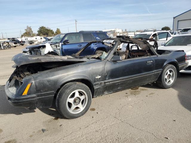 1FABP27M8EF123032 - 1984 FORD MUSTANG GLX BLACK photo 1