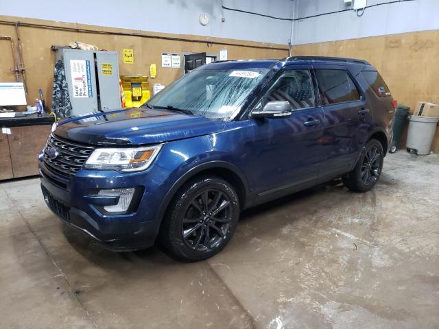 1FM5K8DHXHGD38857 - 2017 FORD EXPLORER XLT BLUE photo 1