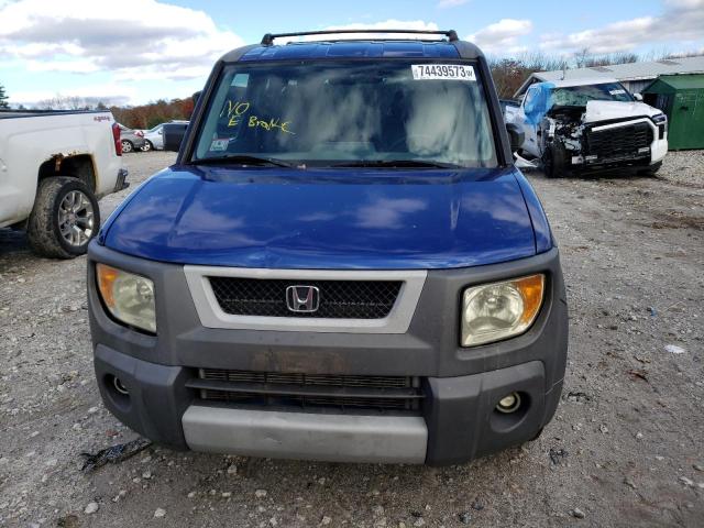 5J6YH27544L008416 - 2004 HONDA ELEMENT EX BLUE photo 5