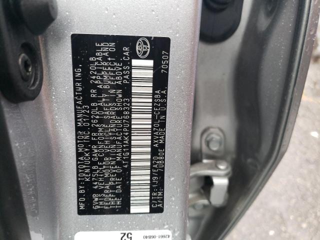 4T1G11AK4PU768323 - 2023 TOYOTA CAMRY SE NIGHT SHADE SILVER photo 13