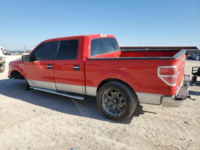 1FTEW1CM8DFD82077 - 2013 FORD F150 SUPERCREW RED photo 2