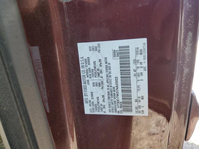 1FTRX17W21NA25022 - 2001 FORD F150 Púrpura foto 12
