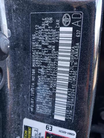 2T1KU4EE2CC770235 - 2012 TOYOTA MATRIX 黑色 照片 12