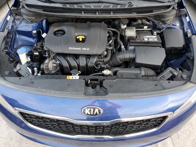 3KPFL4A78HE108681 - 2017 KIA FORTE LX BLUE photo 11