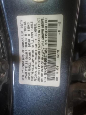 19XFC2E59HE079866 - 2017 HONDA CIVIC LX CHARCOAL photo 13