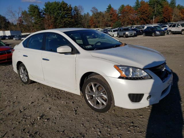 3N1AB7APXEY278701 - 2014 NISSAN SENTRA S WHITE photo 4