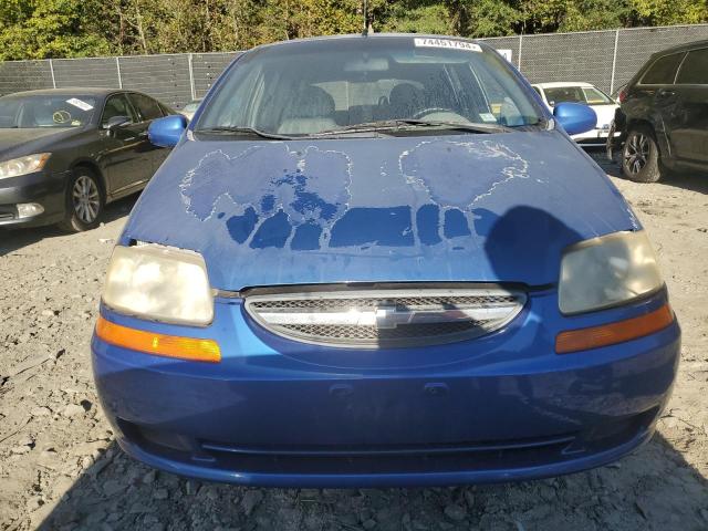 KL1TD62614B219606 - 2004 CHEVROLET AVEO BLUE photo 5