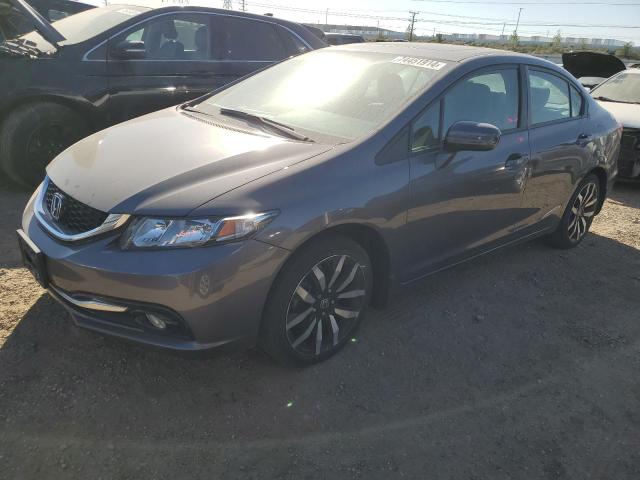 2HGFB2F94FH504756 - 2015 HONDA CIVIC EXL ლურჯი ფოტო 1