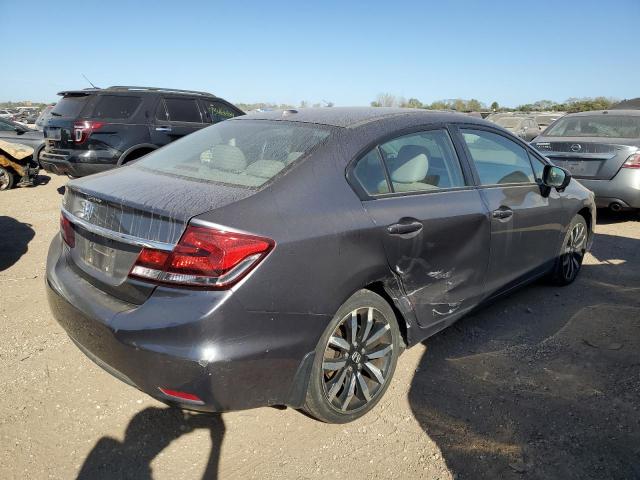 2HGFB2F94FH504756 - 2015 HONDA CIVIC EXL ლურჯი ფოტო 3