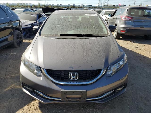 2HGFB2F94FH504756 - 2015 HONDA CIVIC EXL ლურჯი ფოტო 5