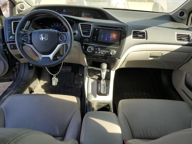 2HGFB2F94FH504756 - 2015 HONDA CIVIC EXL ლურჯი ფოტო 8