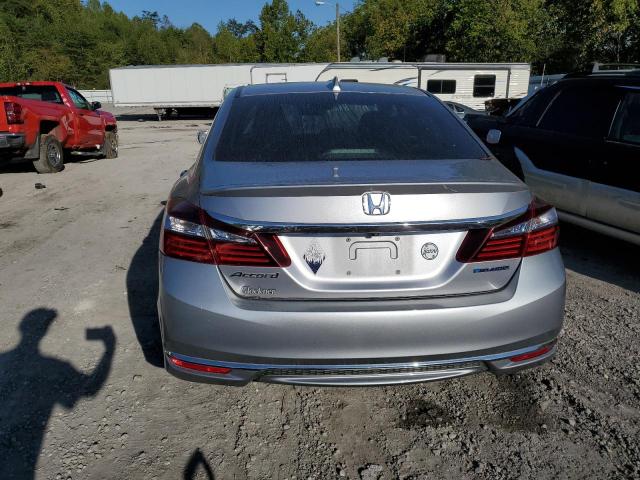 JHMCR6F35HC003296 - 2017 HONDA ACCORD HYBRID SILVER photo 6