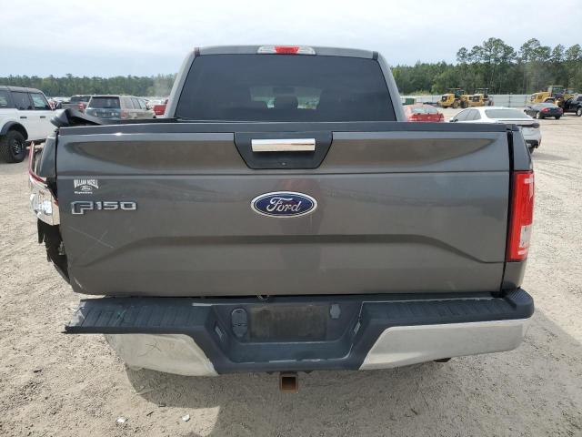 1FTEW1EG9FFB19090 - 2015 FORD F150 SUPERCREW GRAY photo 6