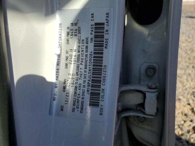 JM1BPAJL5N1509084 - 2022 MAZDA 3 WHITE photo 12