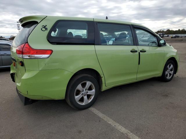 5TDZK3DC2ES489304 - 2014 TOYOTA SIENNA GREEN photo 3