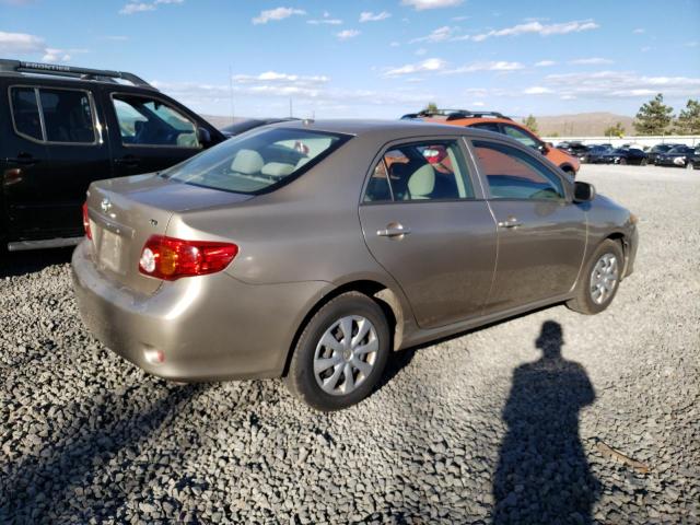 1NXBU4EE2AZ250600 - 2010 TOYOTA COROLLA BASE TAN photo 3