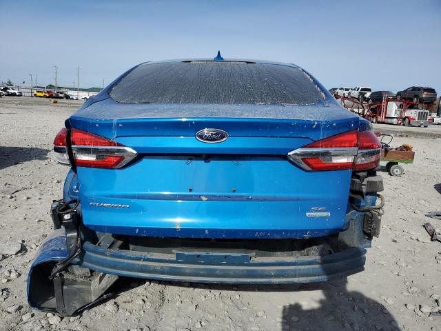 3FA6P0HD3LR110001 - 2020 FORD FUSION SE BLUE photo 6