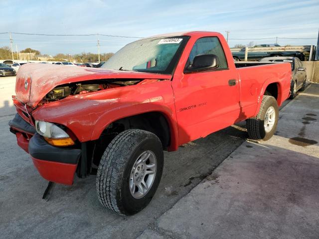 1B7GG36X82S601129 - 2002 DODGE DAKOTA SPORT RED photo 1