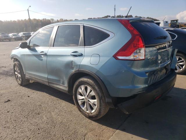 2HKRM4H52EH705623 - 2014 HONDA CR-V EX TEAL photo 2