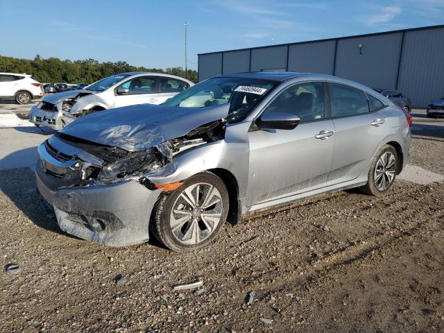 JHMFC1F79JX005779 - 2018 HONDA CIVIC EXL ვერცხლისფერი ფოტო 1